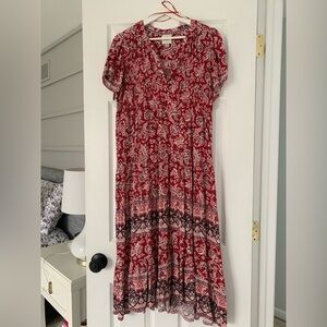 Knox Rose Red Floral Maxi Dress